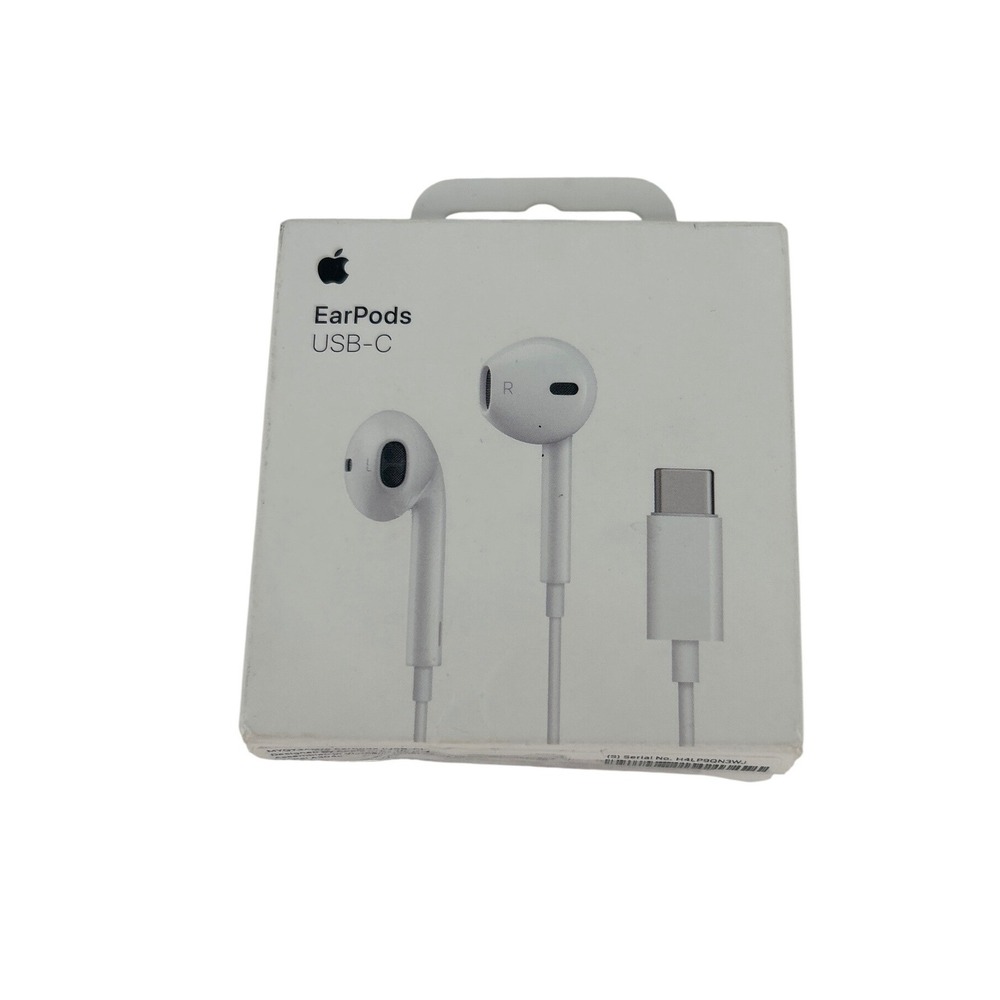 Apple EarPods USB-C Wired Headphones In-Ear Earbuds White MTJY3AM/A New